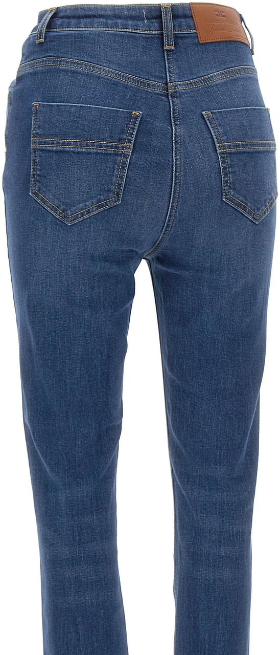 Elisabetta Franchi Jeans Blue Denim Blauw