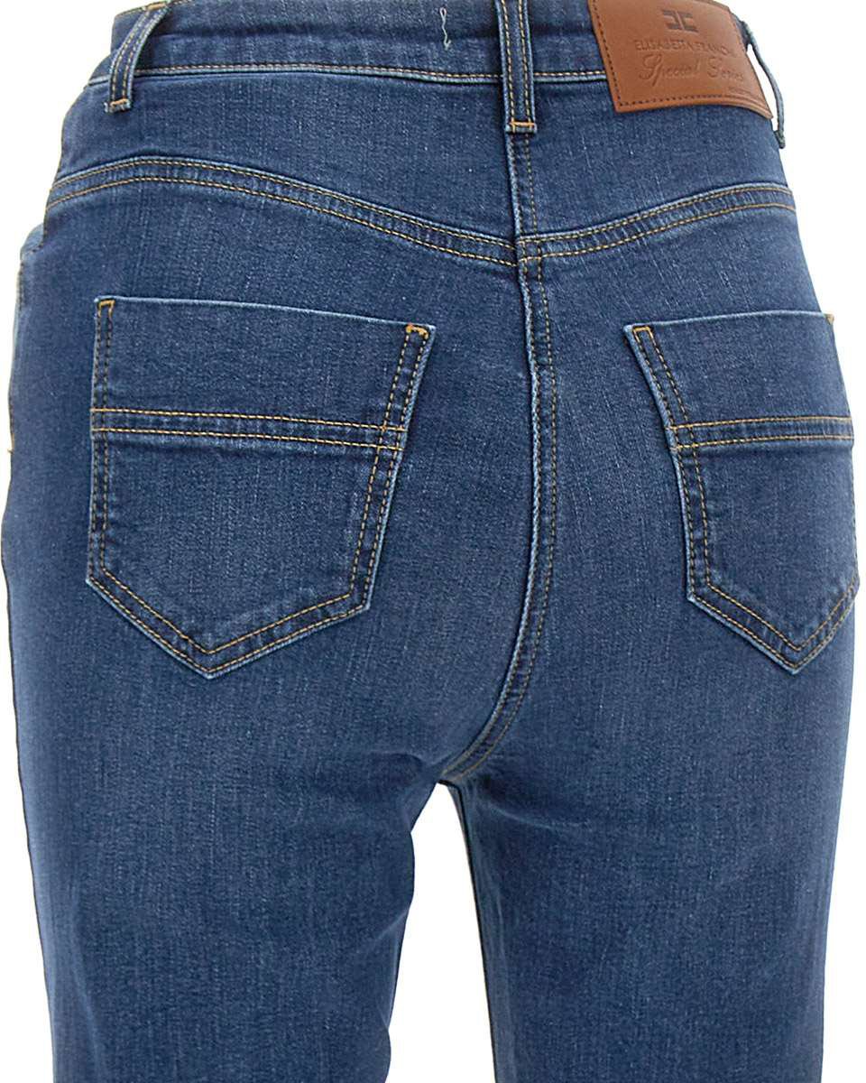 Elisabetta Franchi Jeans Blue Denim Blauw