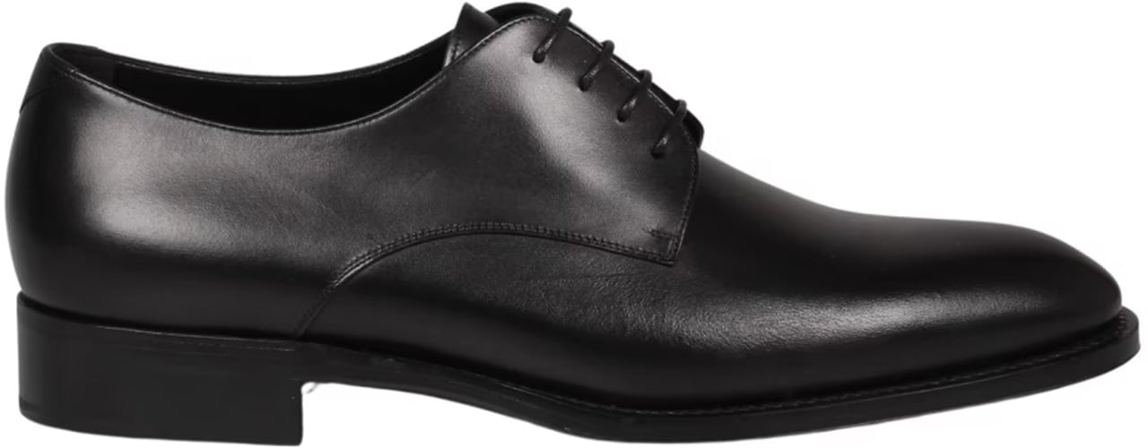 Saint Laurent Saint Laurent Adrien Leather Derbies Zwart