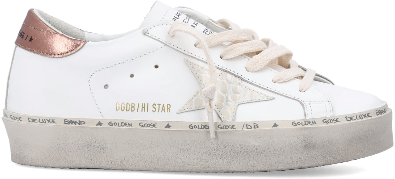 Golden Goose Hi Star White Bronze Goud