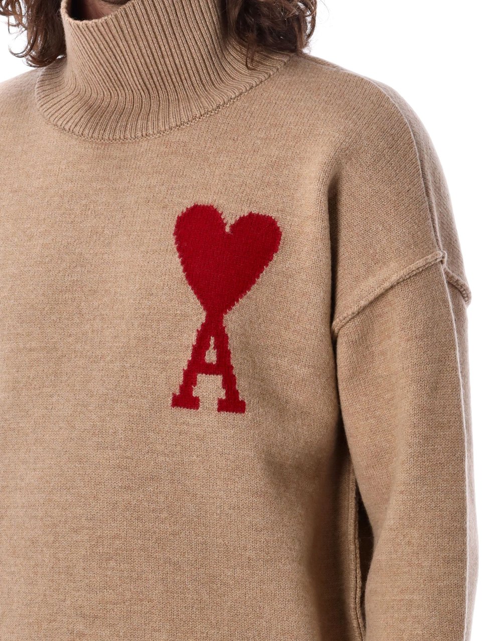 AMI Paris RED ADC SWEATER Rood