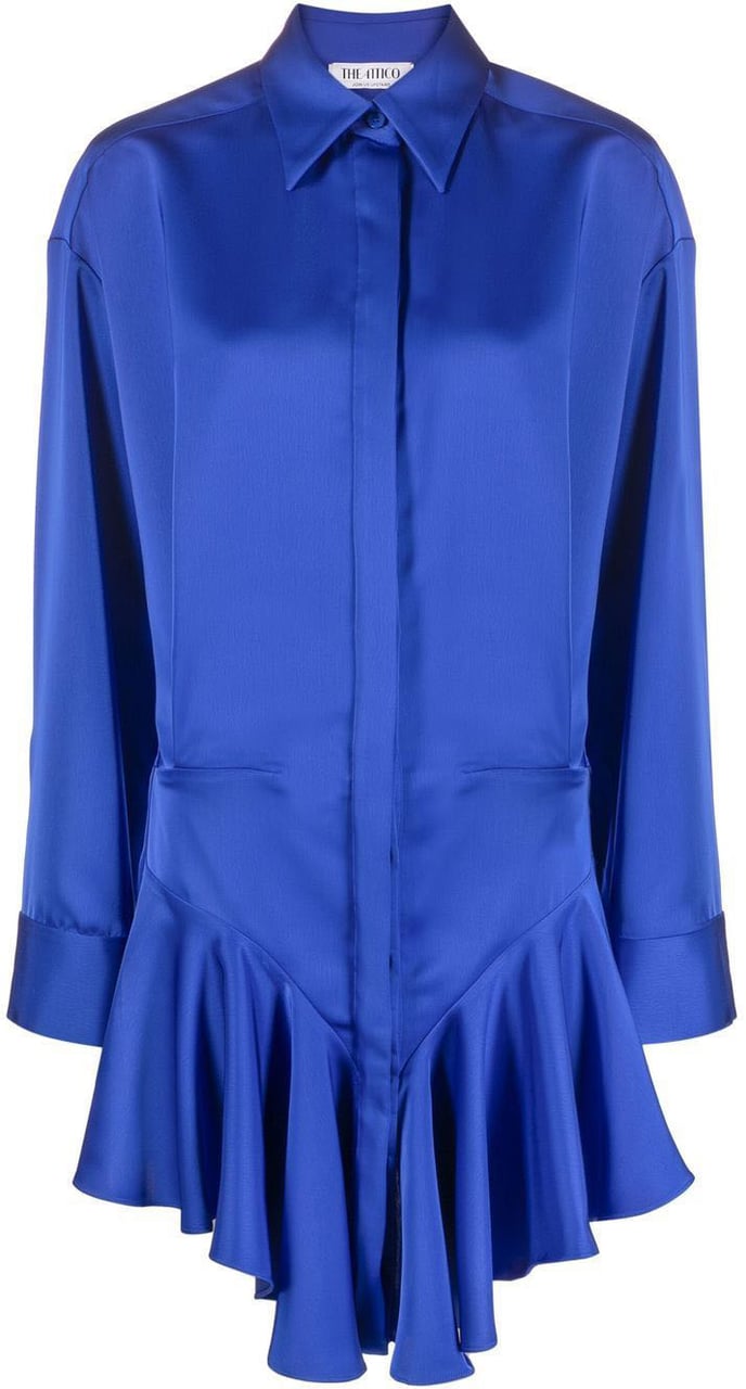 The Attico Abito Midi Candice Blauw