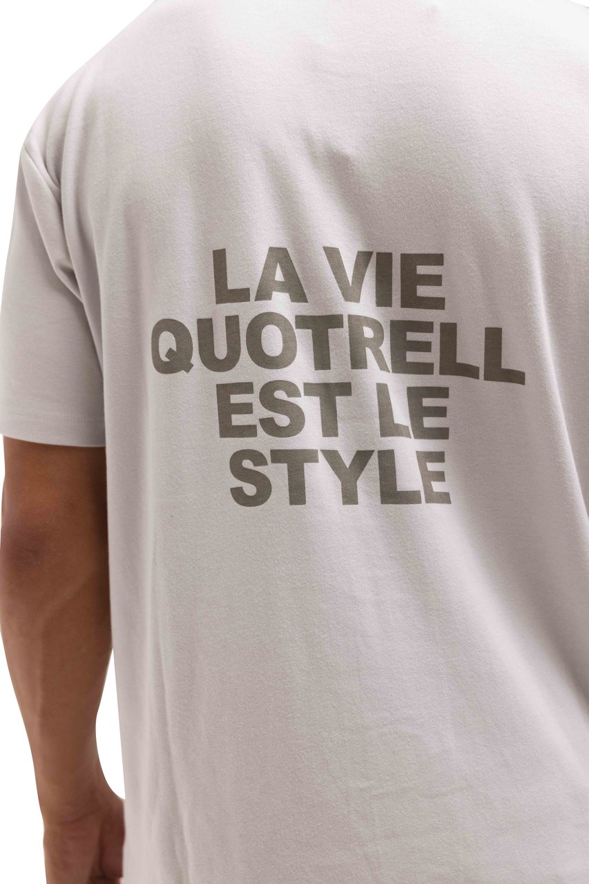 Quotrell La Vie T-shirt | Cement/concrete Grijs