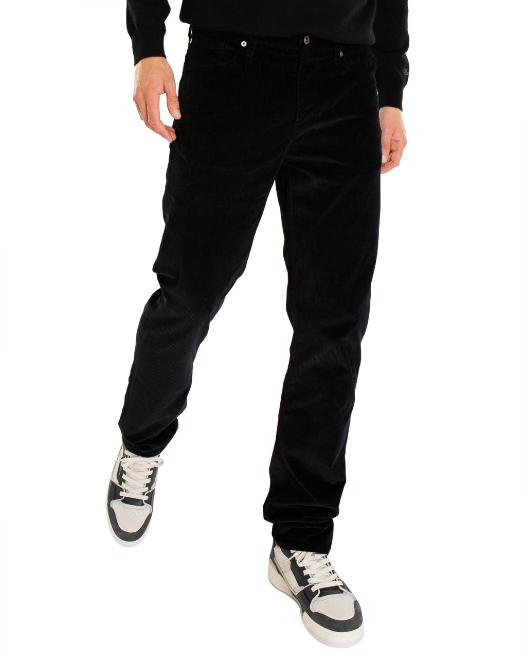 7 For All Mankind Heren SLIMMY CORDUROY VASAL BLACK Zwart