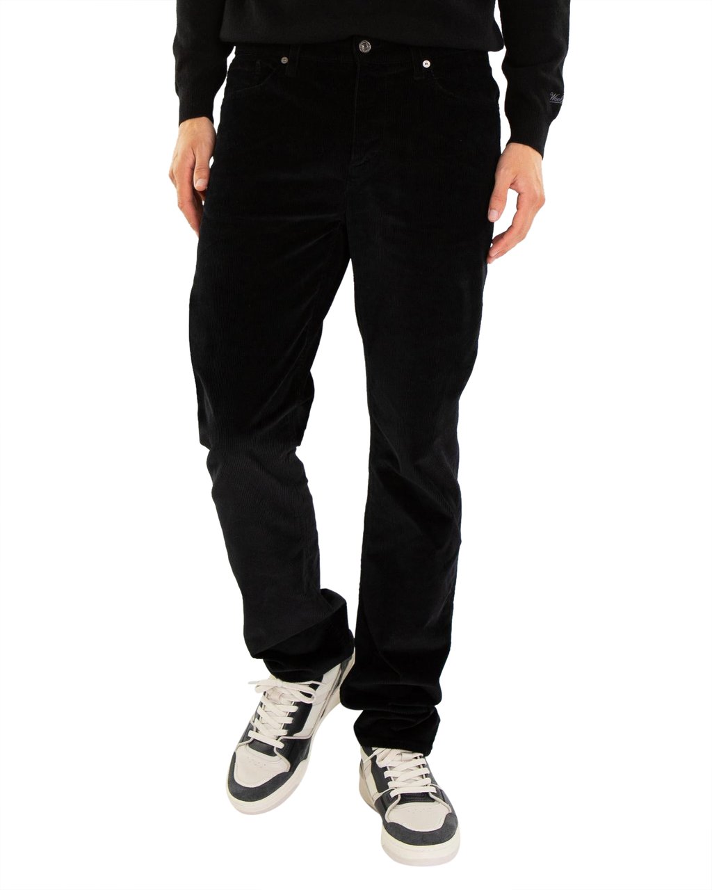 7 For All Mankind Heren SLIMMY CORDUROY VASAL BLACK Zwart