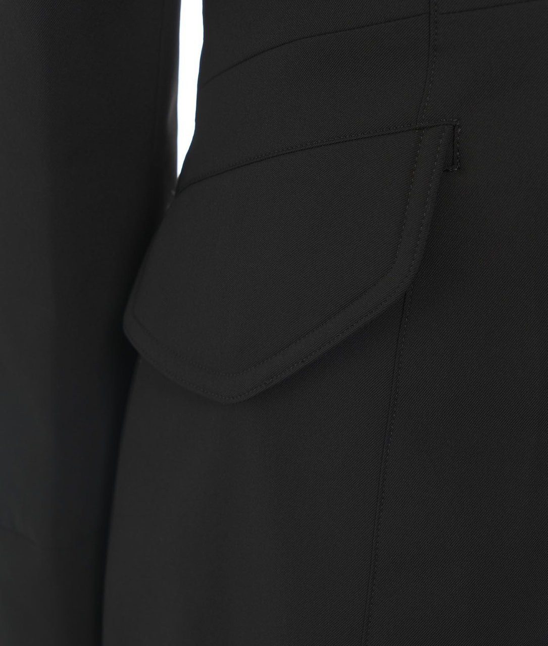 Peuterey Down coat with wide collar 'Emin' Zwart