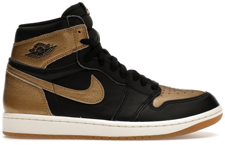 Nike Air Jordan 1 Metallic Gold Blauw