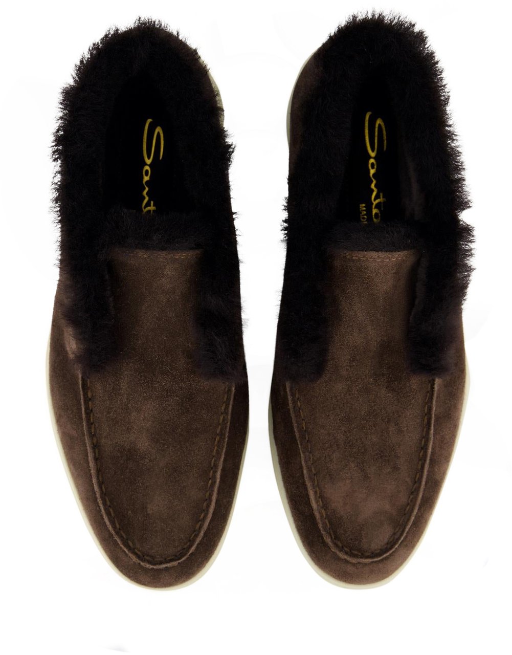 Santoni Dames Fortune Donna Fur Bruin Bruin