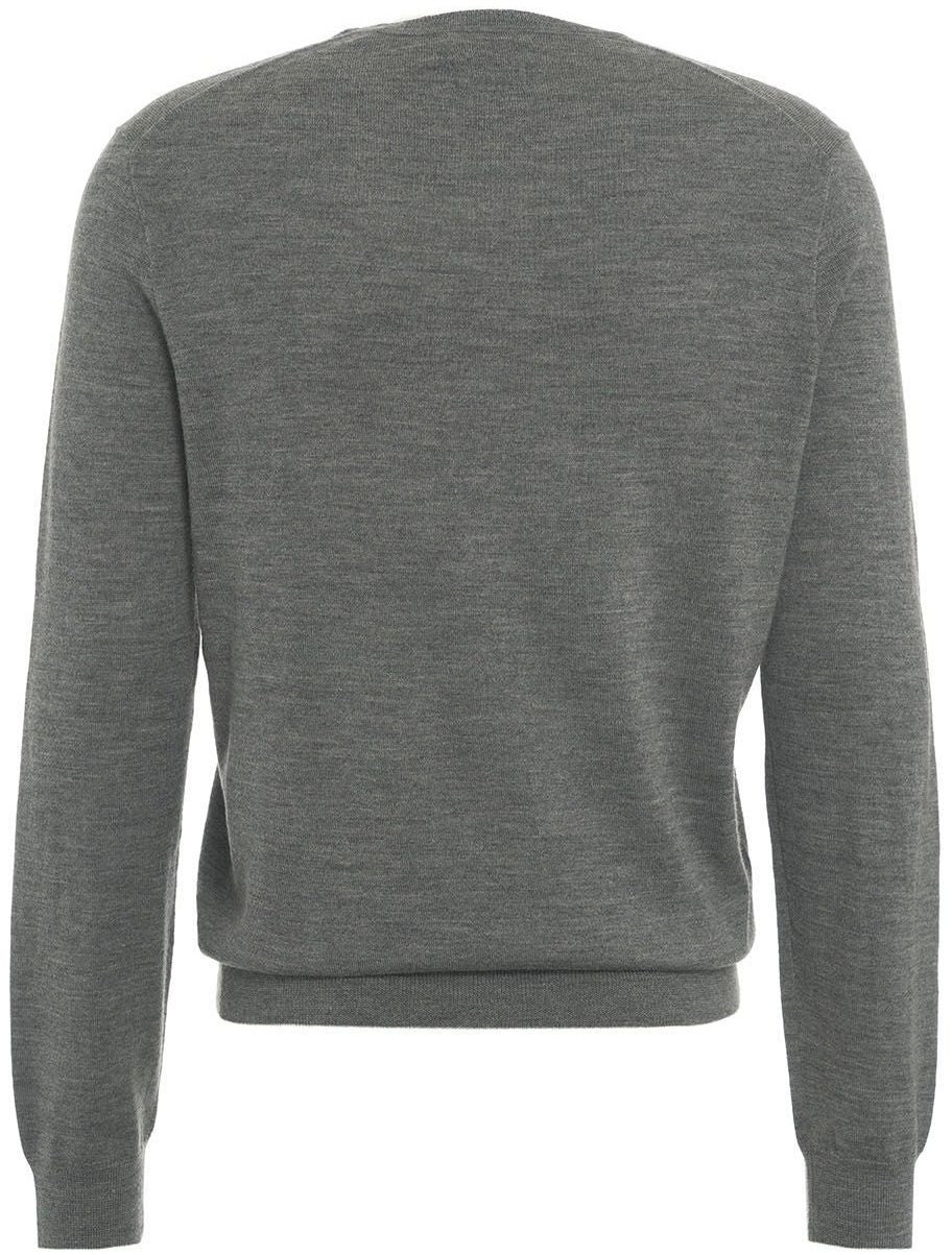 Ralph Lauren Slim fit knit sweater Grijs