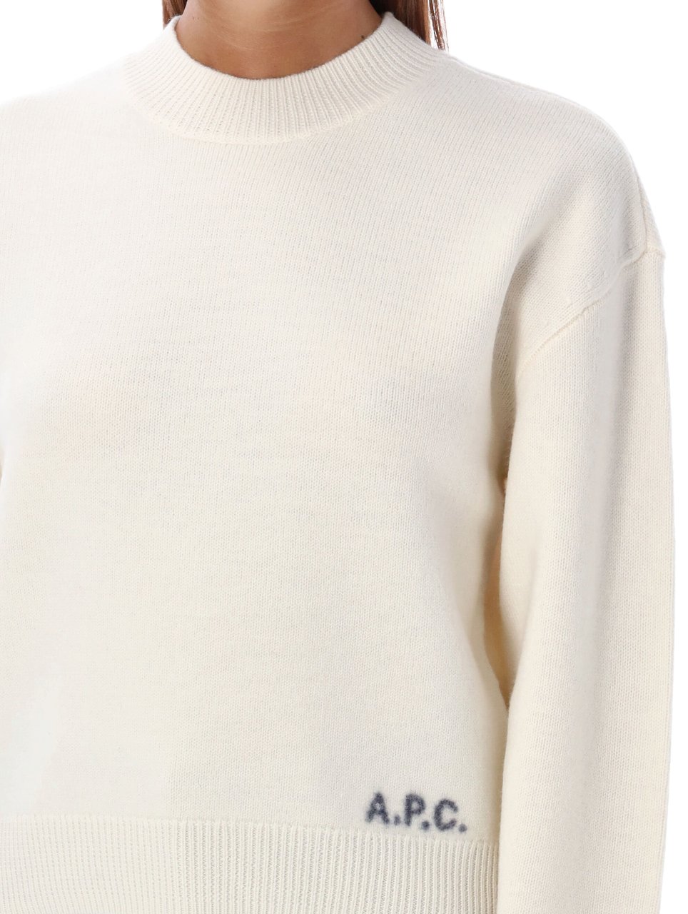A.P.C. Esther Crew Neck Knit Beige Beige