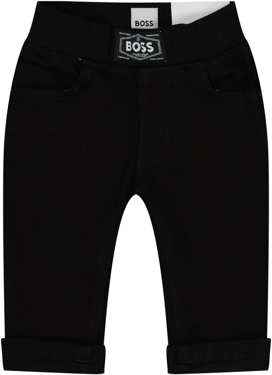 Boss Boss Baby Jongens Broek Zwart Zwart