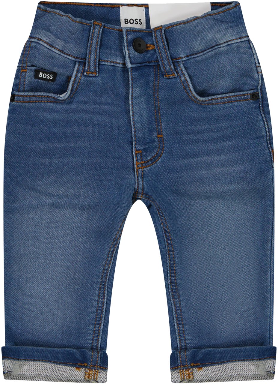 Boss Boss Baby Jongens Jeans Blauw Blauw