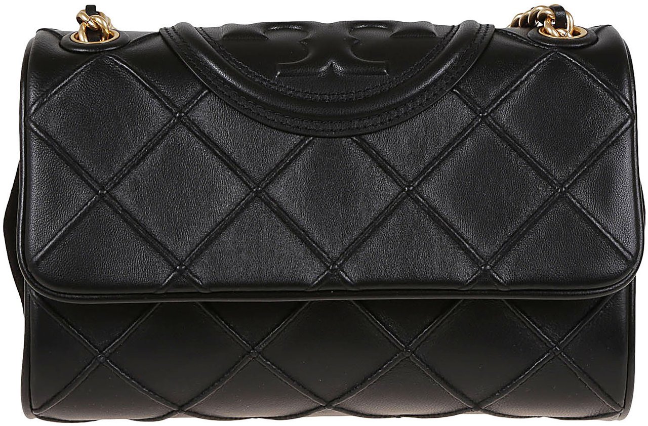 Tory Burch fleming soft small convertible Zwart