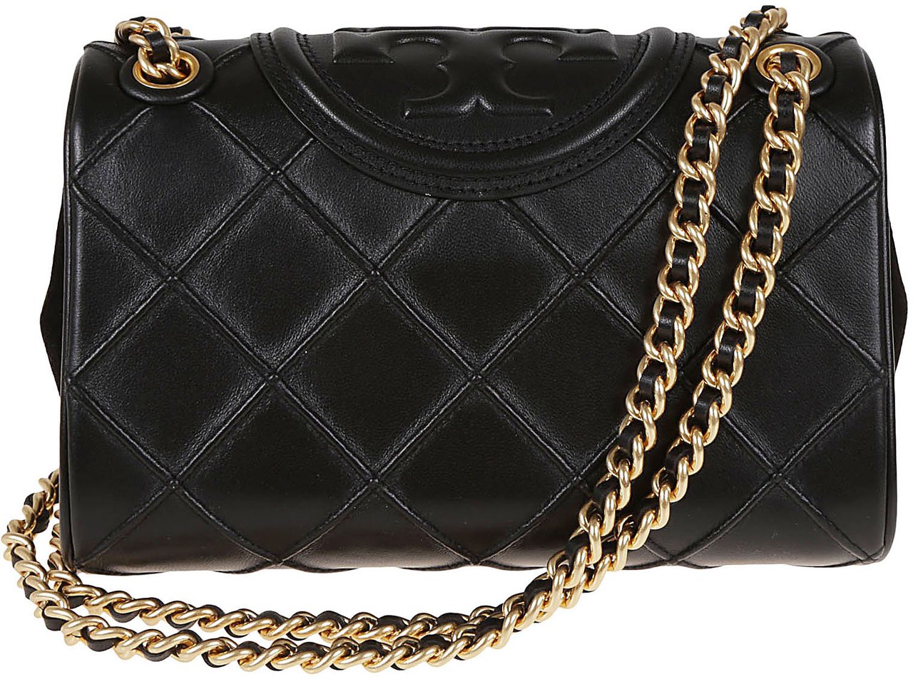 Tory Burch fleming soft small convertible Zwart