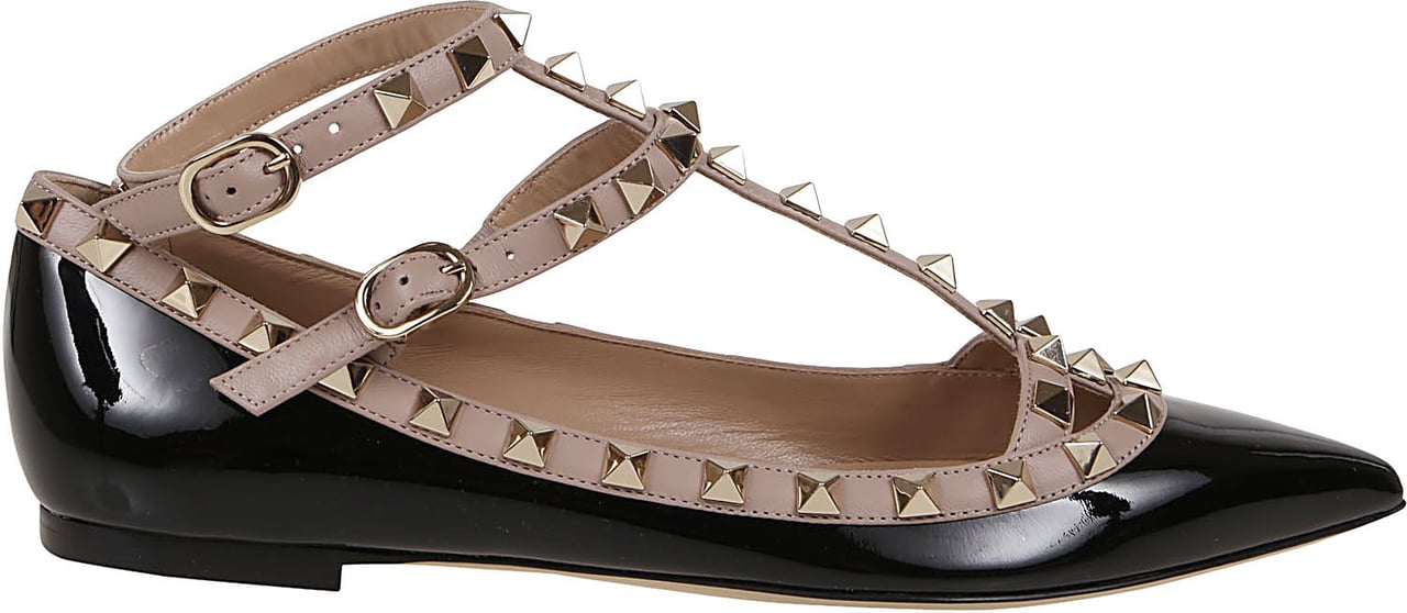 Valentino ballerina rockstud t Zwart