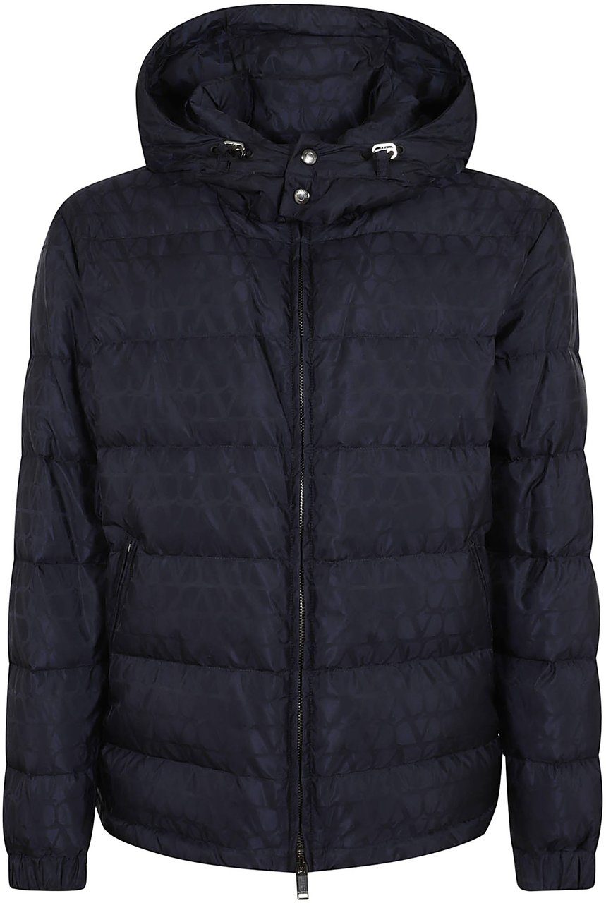 Valentino toile iconographe padded jacket Blauw