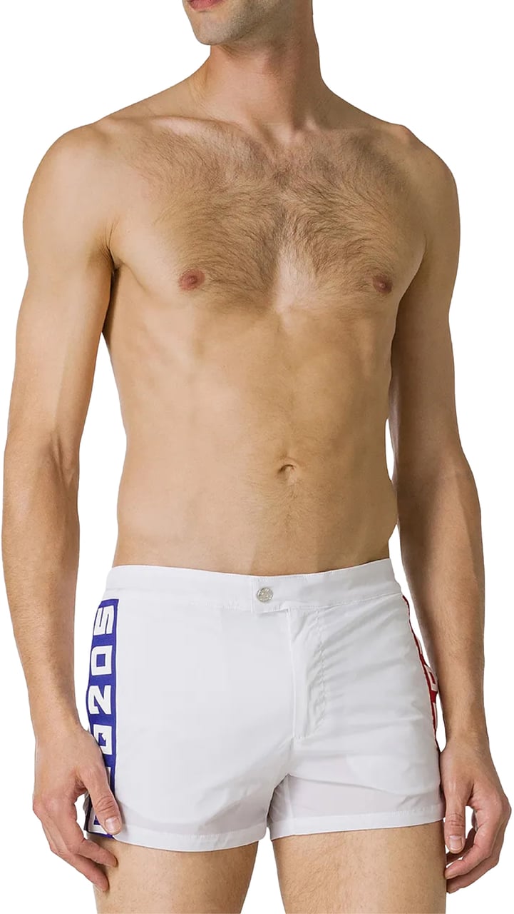 Dsquared2 Side Logo Swim Shorts Wit