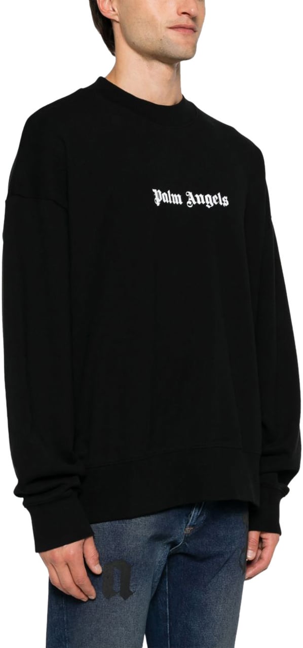 Palm Angels Felpa con Logo Zwart