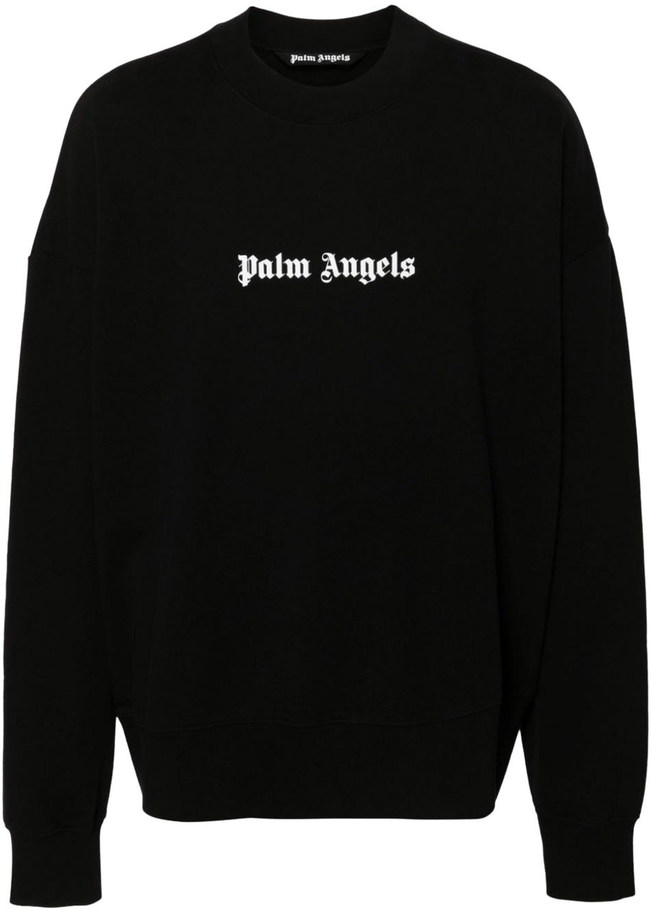 Palm Angels Felpa con Logo Zwart