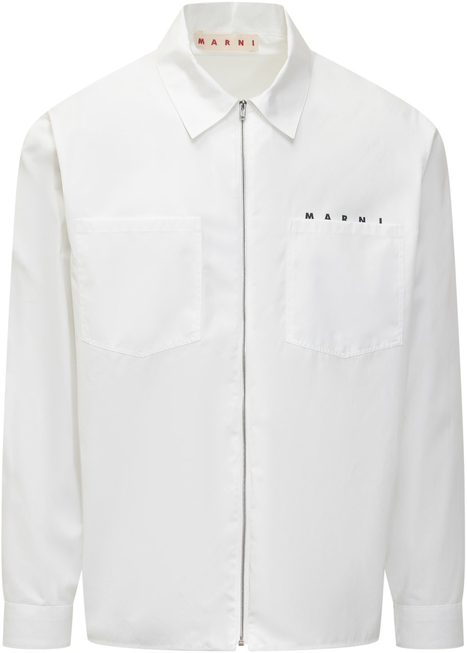 Marni Camicia con Logo Wit