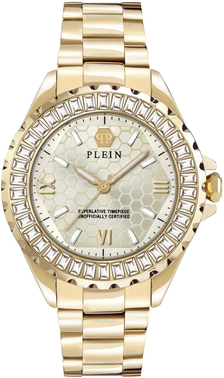 Philipp Plein PWPOA0624 Plein Heaven dameshorloge Goud