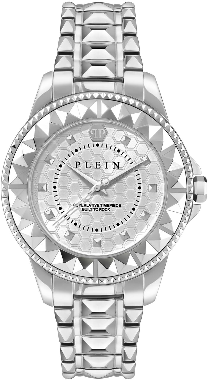 Philipp Plein PWPQA0324 Plein Lady Rock dameshorloge Zilver