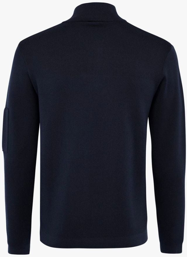 Genti Genti Turtle Zip Ls Truien Donkerblauw K1137-3258 Blauw