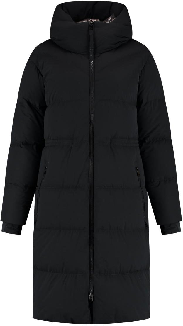 Woolrich Dames - Matt Stretch Long Puffer Parka Zwart