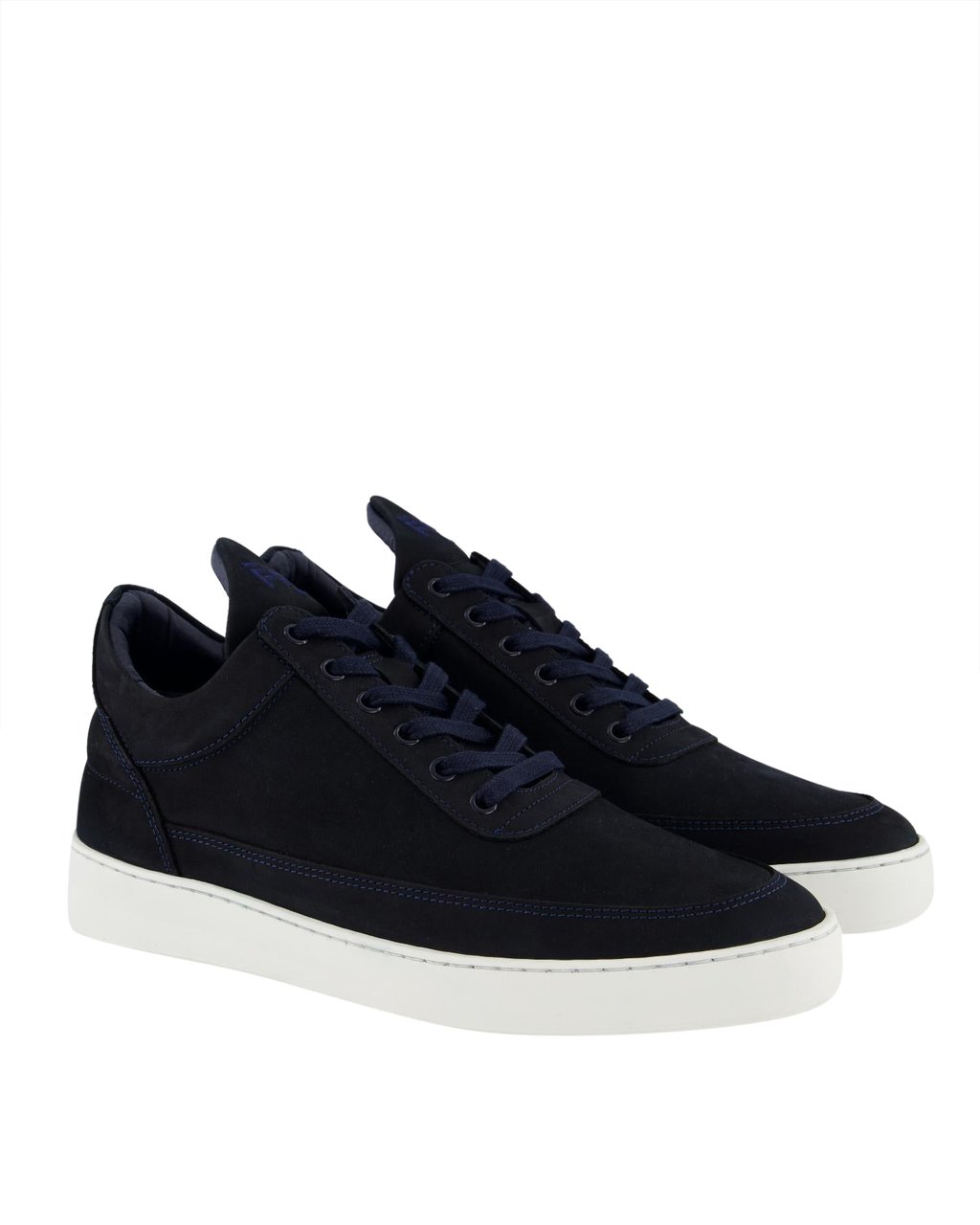 Filling Pieces Low Top Ripple Nubuck Navy Blauw