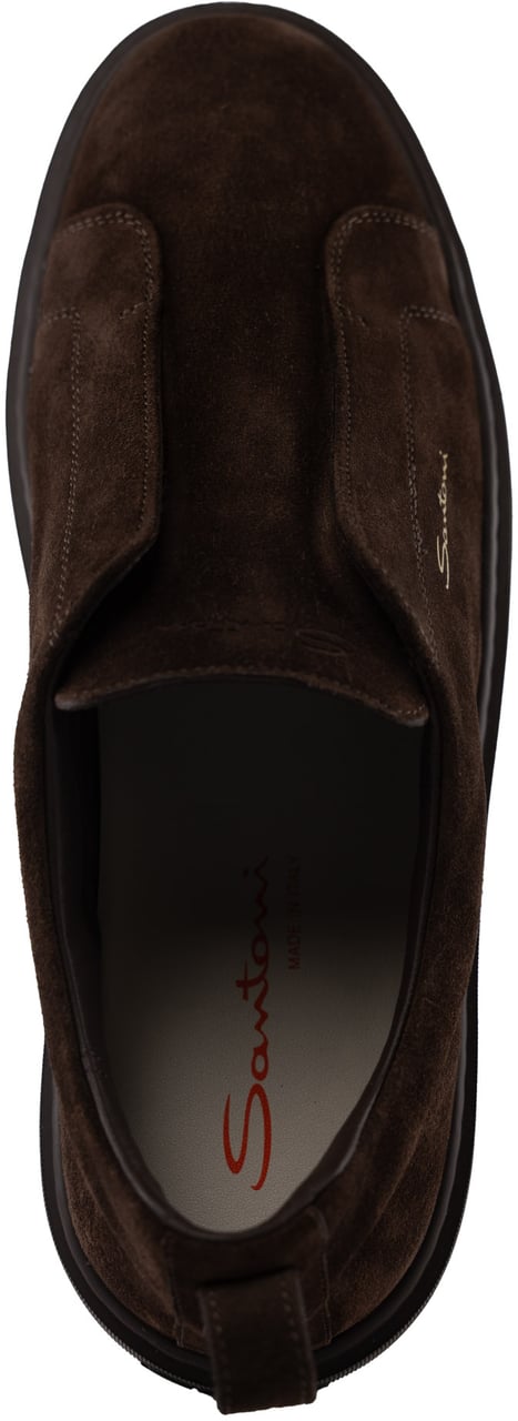 Santoni Sneakers Brown Wit
