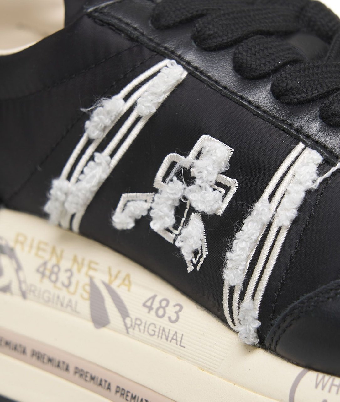 Premiata Platform sneakers 'Beth' Zwart