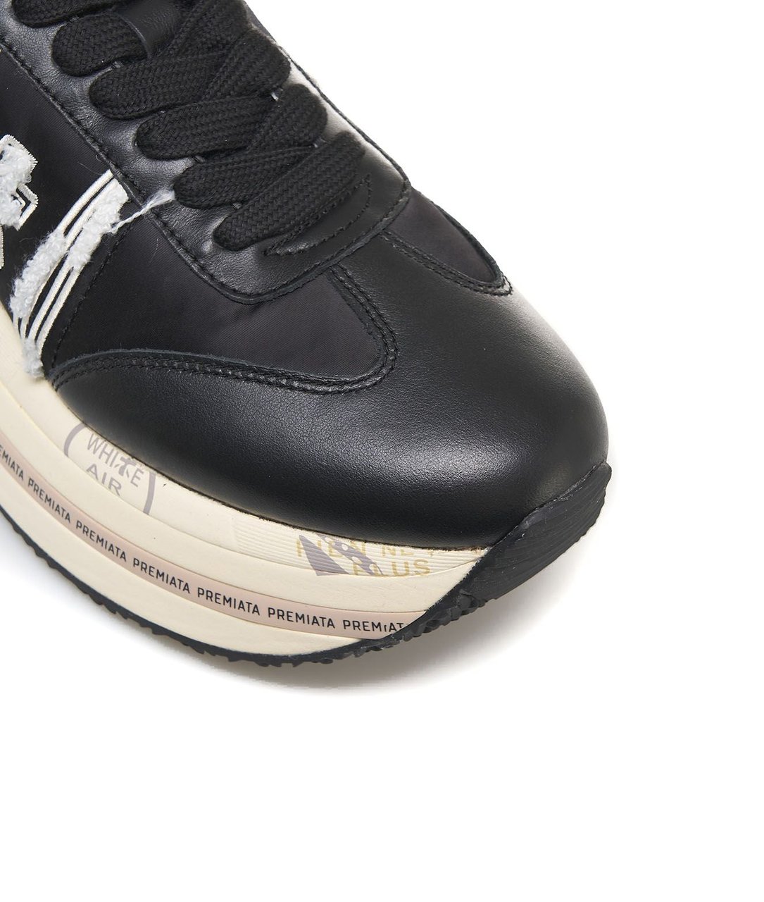 Premiata Platform sneakers 'Beth' Zwart