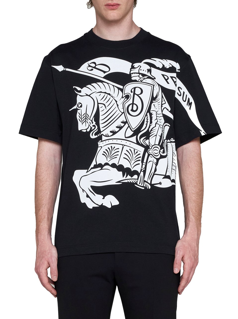 Burberry BURBERRY Black T-Shirts Zwart