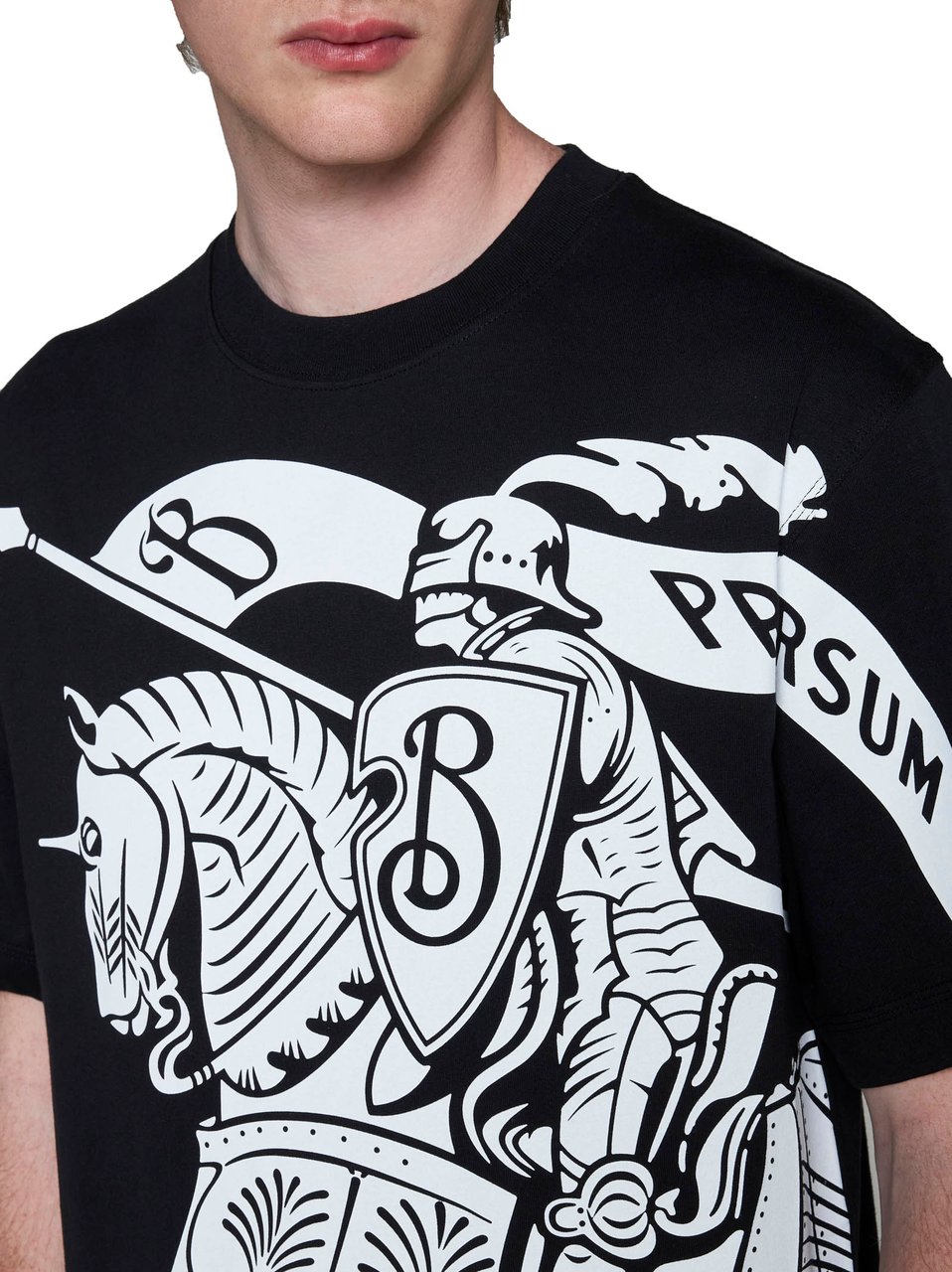 Burberry BURBERRY Black T-Shirts Zwart