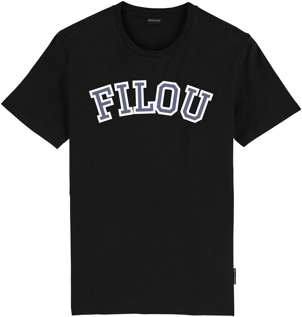 Baron Filou Organic Backprint T-Shirt, FILOU, Filou LXXXIX. Zwart