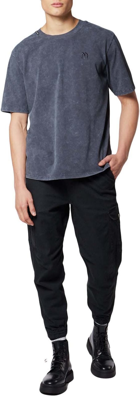 My Brand COMBALA CUFFED CARGO POCKET | BLACK Zwart