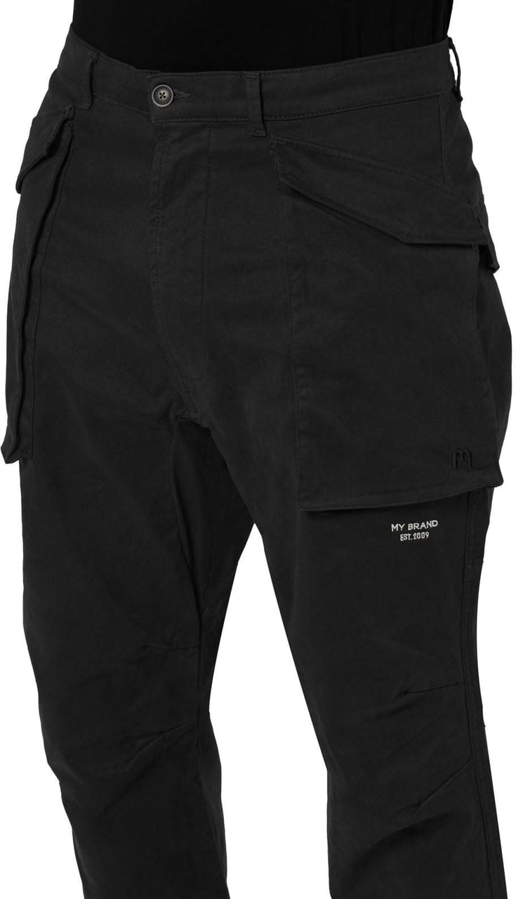 My Brand DUNDER BOLD POCKET CARGO PANT | BLACK Zwart