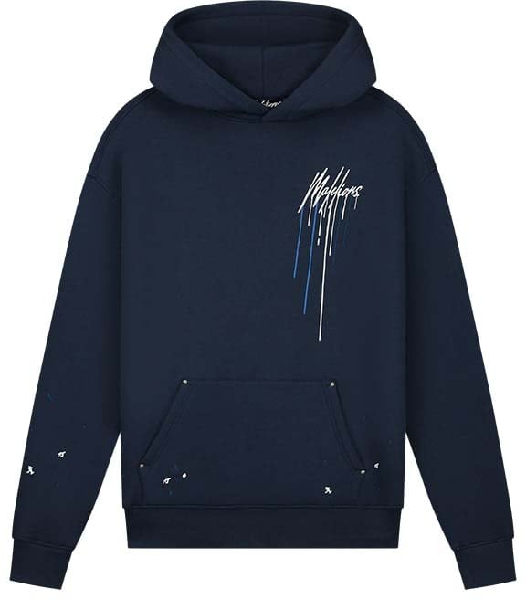 Malelions Malelions Men Oversized Painter Hoodie Blauw