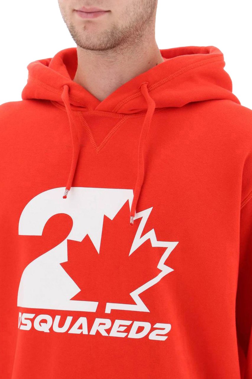 Dsquared2 hoodie dsquared printed Rood
