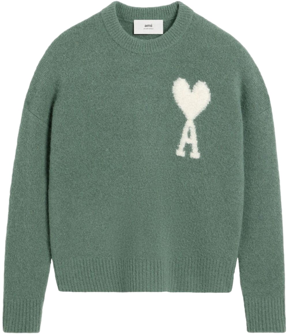 AMI Paris pull en laine Groen