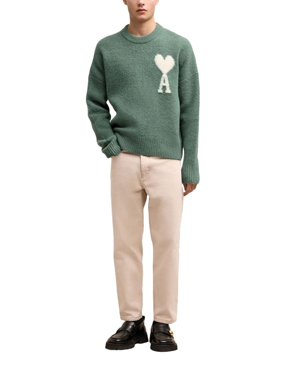 AMI Paris pull en laine Groen