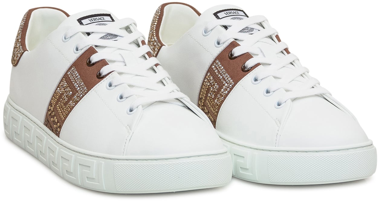 Versace Sneaker con Logo Wit