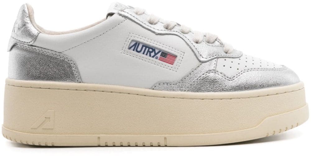 Autry Sneakers Silver Zilver