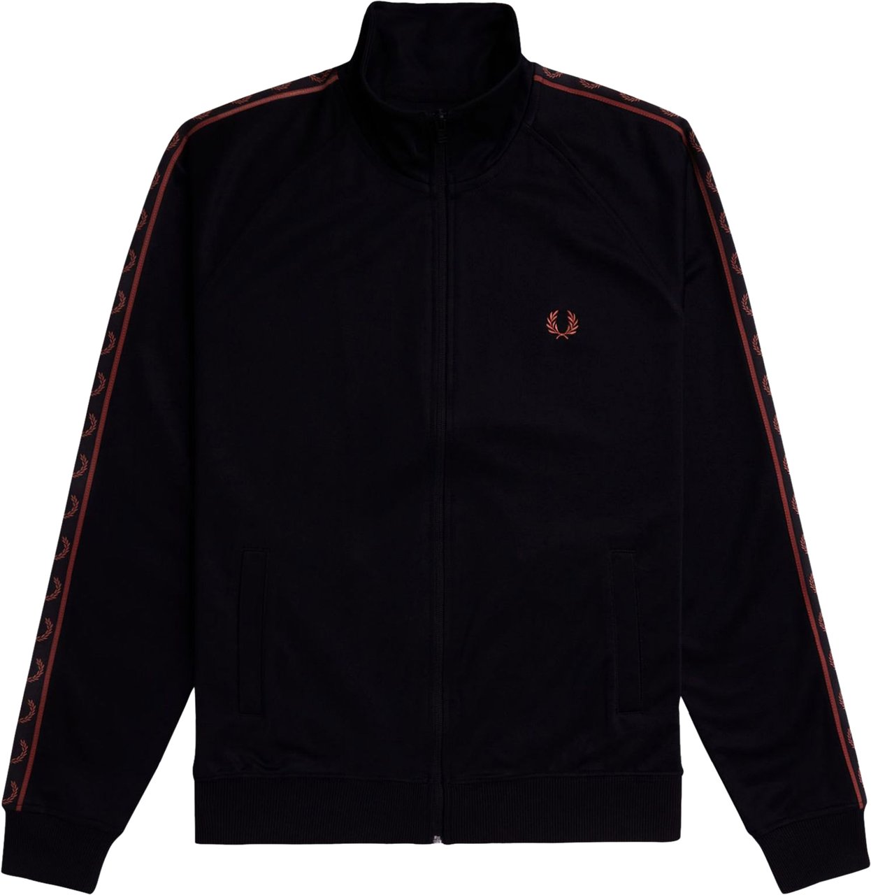 Fred Perry Fred Perry Contrast Tape Track Jacket Zwart