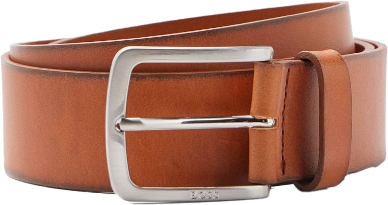 Boss BOSS Jor Leather Belt Medium Brown Bruin