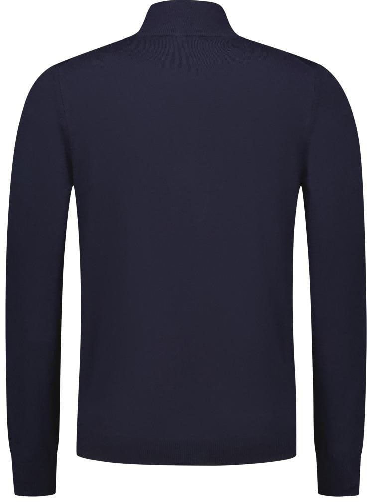 Gran Sasso Mock Zip Blauw