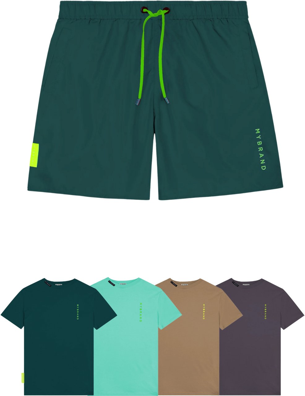 My Brand BASIC SWIM CAPSULE SWIMSH | GREEN Groen