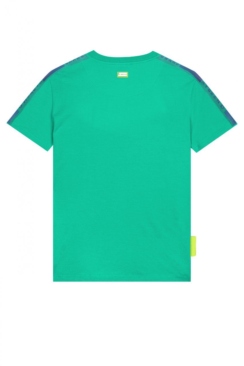 My Brand MB TAPING GRADIENT T-SHIR | TURQUOISE Blauw