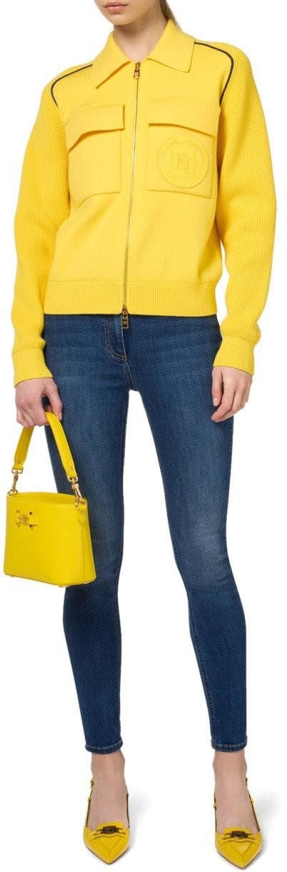 Elisabetta Franchi Jeans Blue Denim Blauw