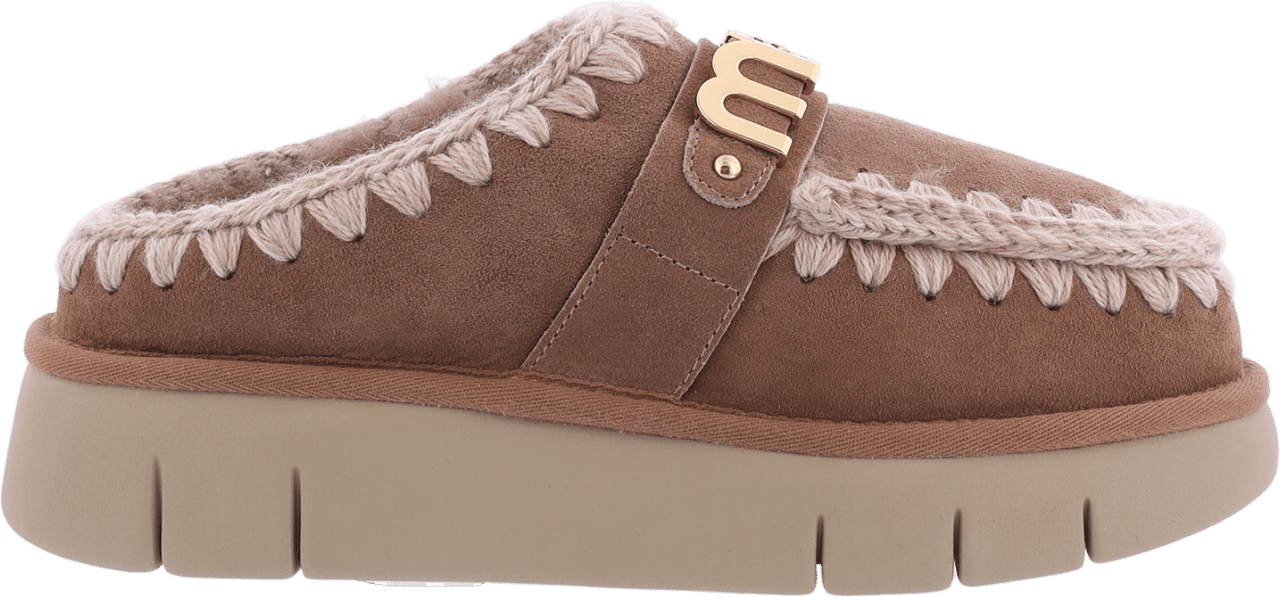 MOU Dames Bounce Clog Logo Pink Brown Roze